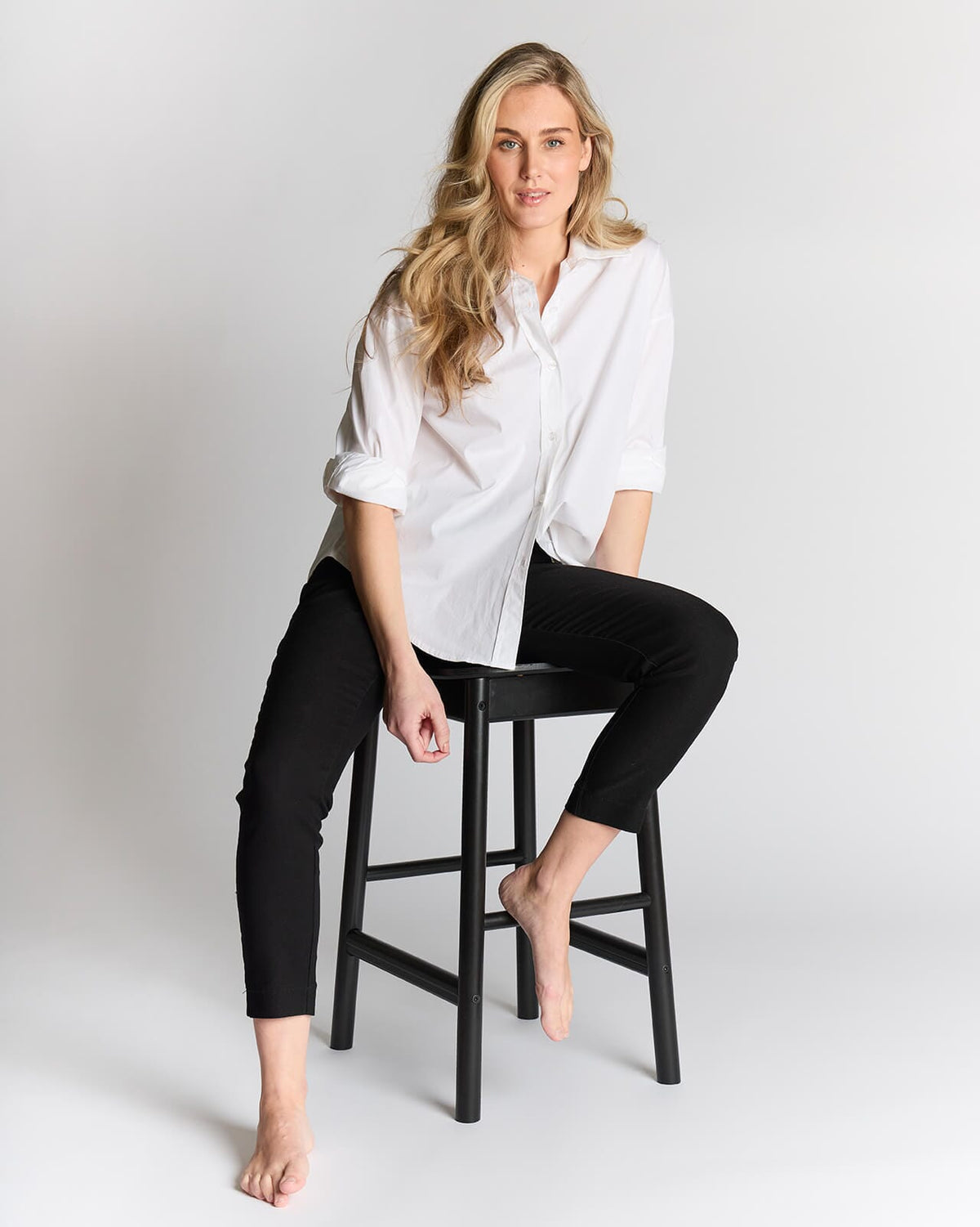FLOYD Stretchbukse Nilie 180A - Black