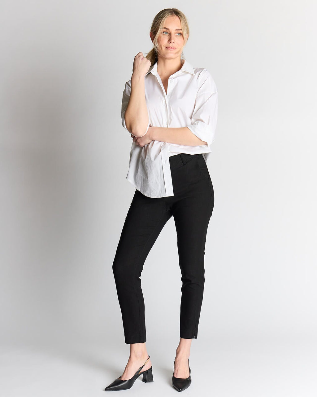 FLOYD Stretchbukse Nilie 180A - Black