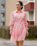 FLOYD Skjortekjole Alivia Sunny - Rose Petal
