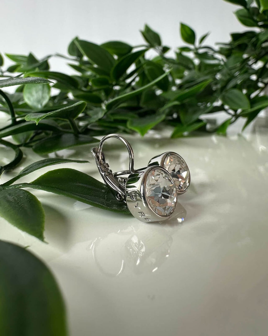 DYRBERG/KERN Øreringer Louise - Silver/ Crystal