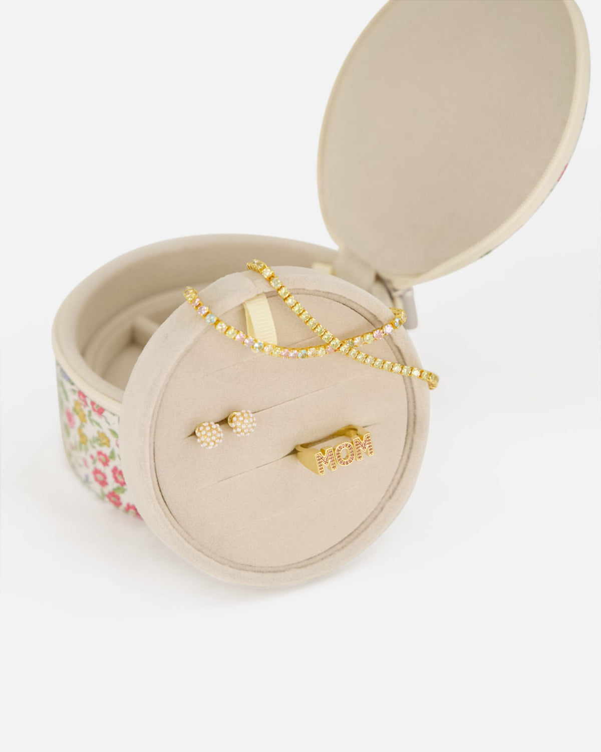 Orelia Armbånd Armbånd Tennis - Gold/ Apple Green