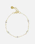 Snö of Sweden Armbånd Trinity - Gold/ Clear