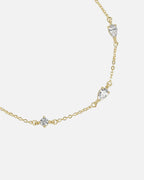 Snö of Sweden Armbånd Trinity - Gold/ Clear