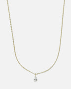 Snö of Sweden Kjede Trinity Drop Neck 40-45 - Gold/ Clear