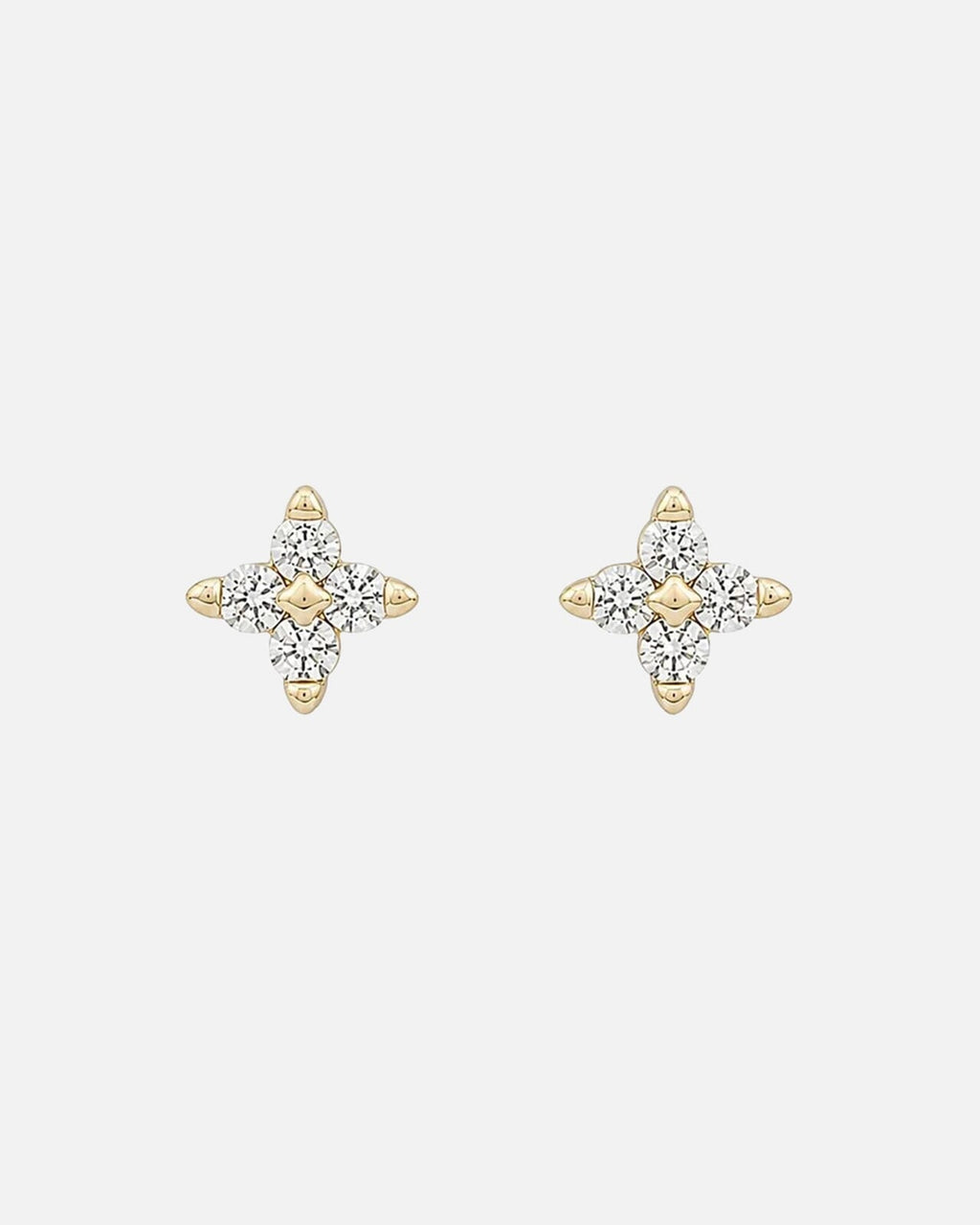 Snö of Sweden Øredobber Wish Small - Gold/ Clear