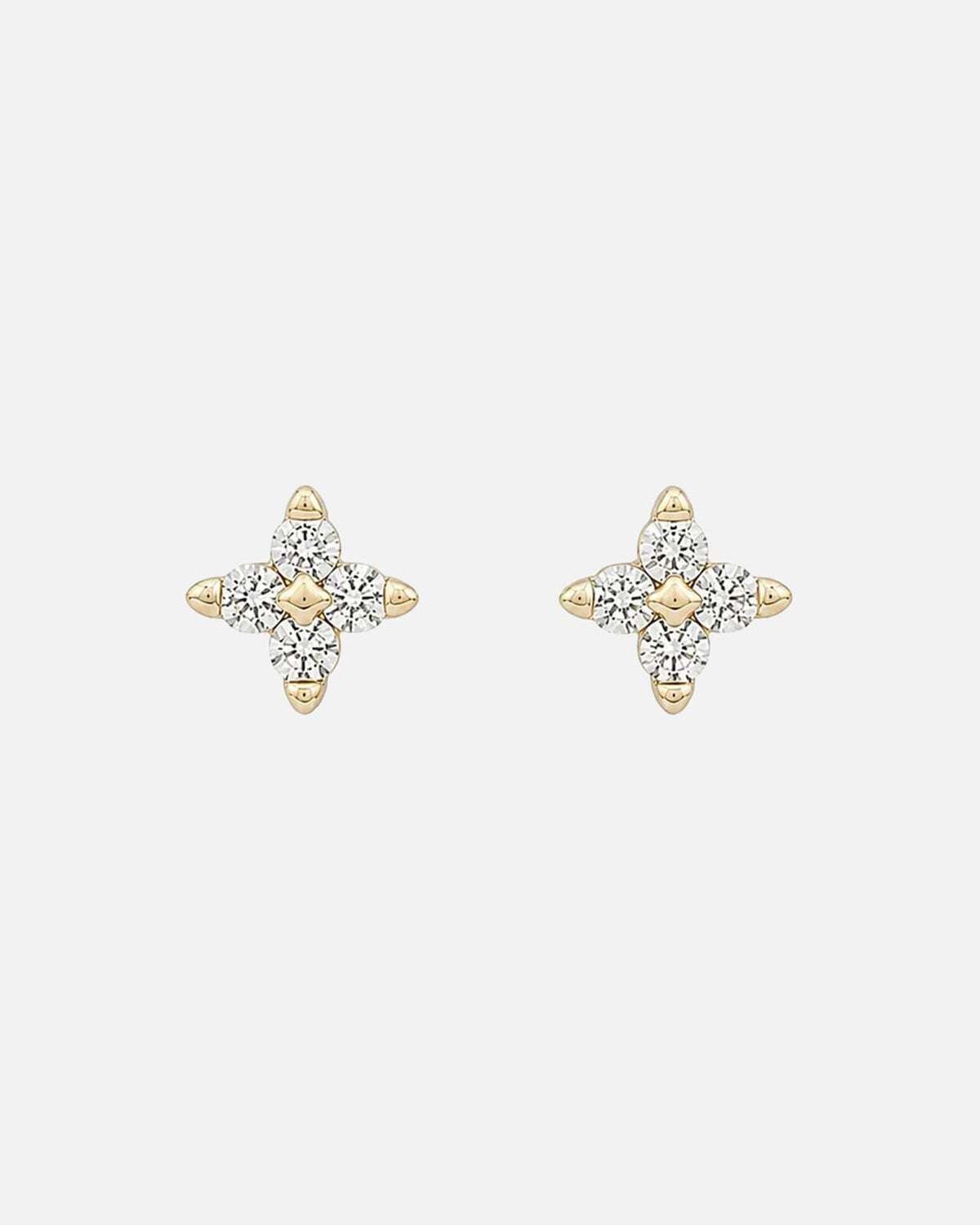 Snö of Sweden Øredobber Wish Small - Gold/ Clear