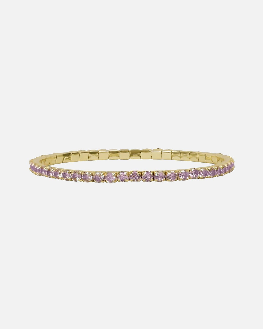 Snö of Sweden Armbånd Trinity Elastic - Gold/ Light Pink