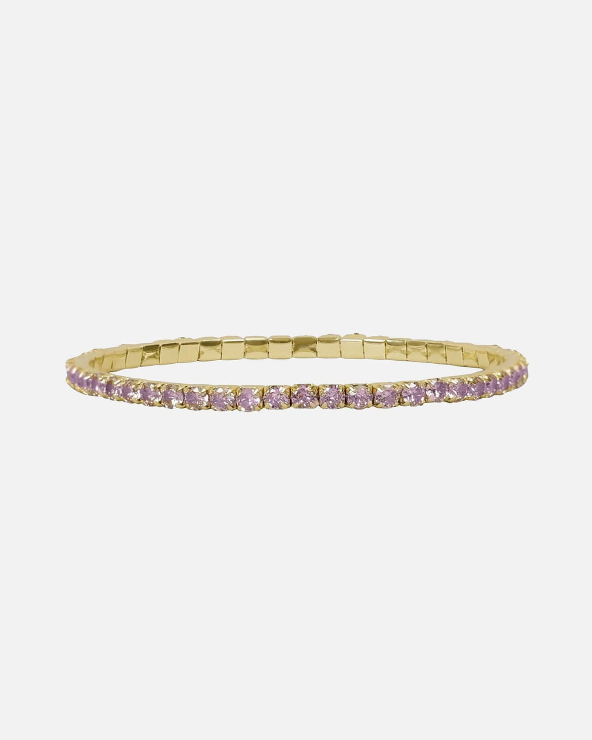 Snö of Sweden Armbånd Trinity Elastic - Gold/ Light Pink