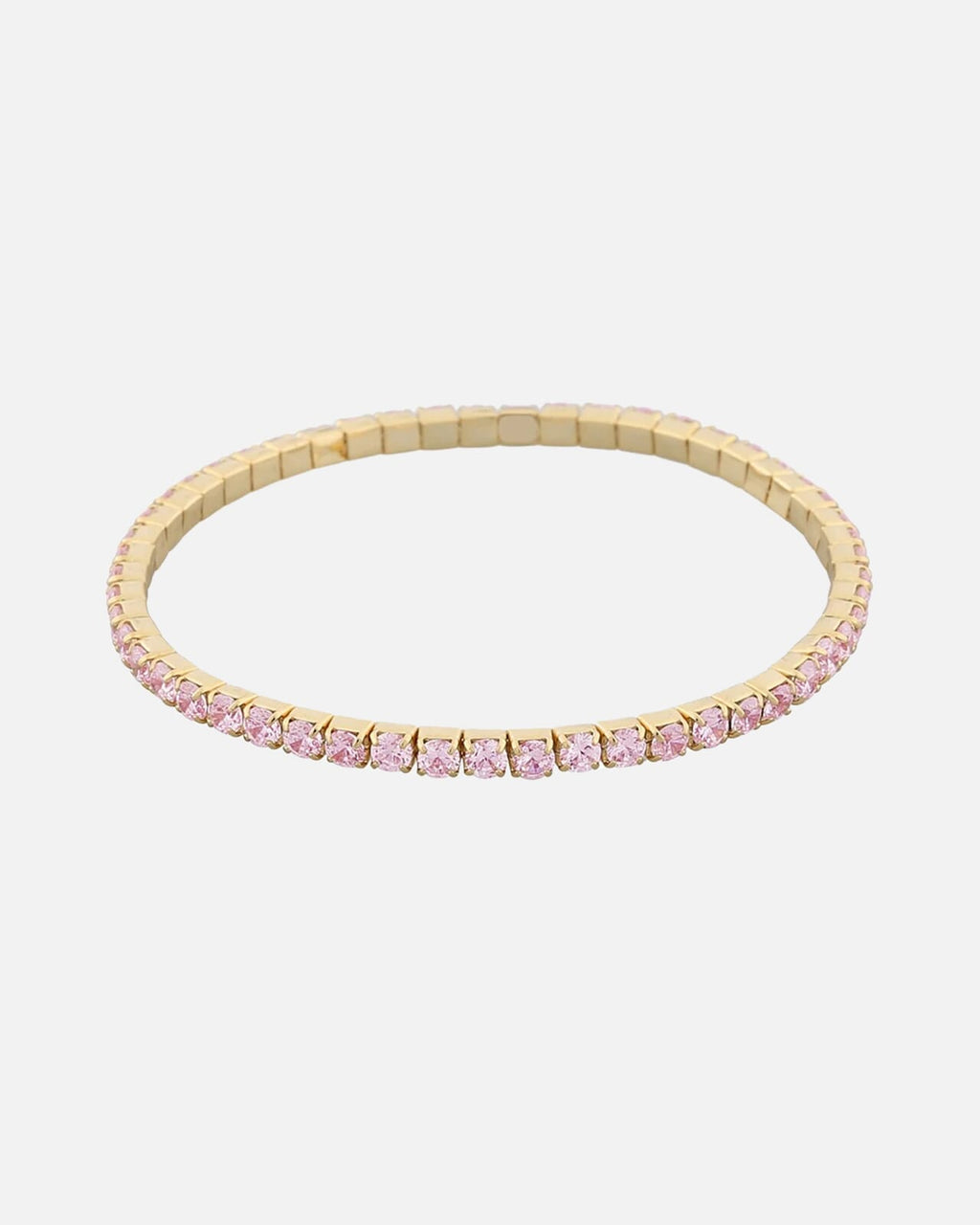 Snö of Sweden Armbånd Trinity Elastic - Gold/ Light Pink