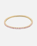 Snö of Sweden Armbånd Trinity Elastic - Gold/ Light Pink