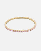 Snö of Sweden Armbånd Trinity Elastic - Gold/ Light Pink