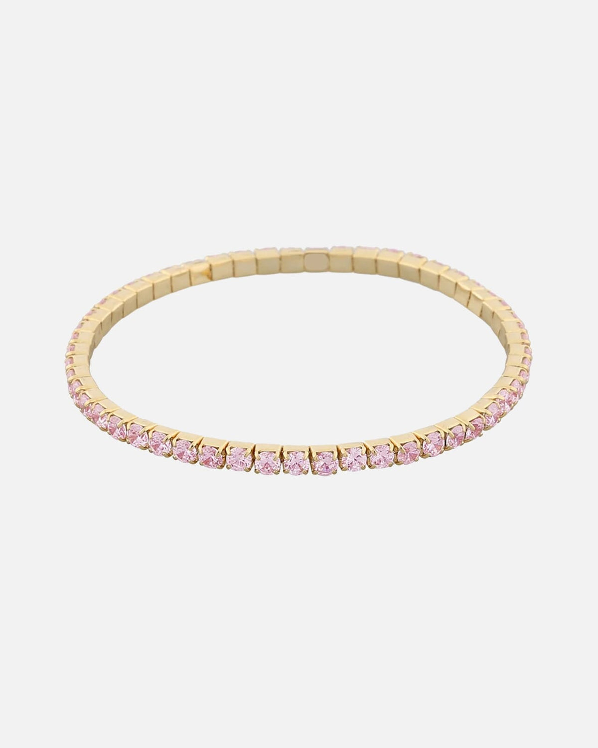 Snö of Sweden Armbånd Trinity Elastic - Gold/ Light Pink