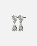 Snö of Sweden Øredobber Trinity Crystal Pendant Ear - Silver/ Clear