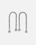 Snö of Sweden Øredobber Trinity Double Drop - Silver/ Clear
