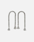 Snö of Sweden Øredobber Trinity Double Drop - Silver/ Clear