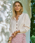 FLOYD Strikket Cardigan Annvei - Offwhite