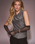 FLOYD Topp Adara Lurex - Silver