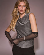 FLOYD Topp Adara Lurex - Silver