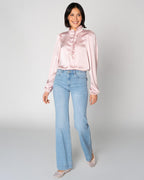 FLOYD Bluse Vanda Satin - Rose Petal