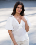 FLOYD Topp Helene Uni - White