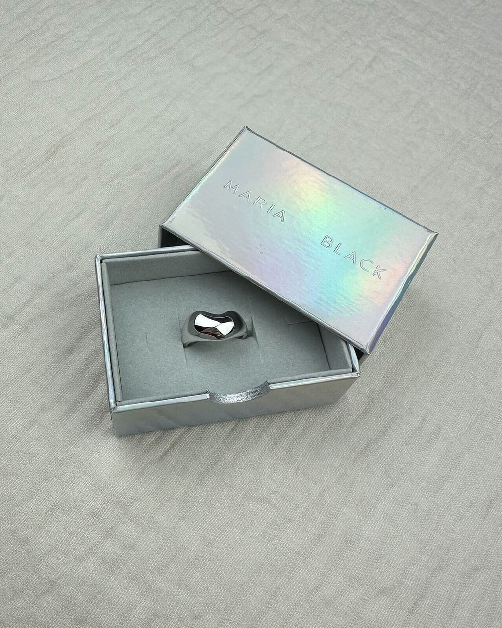 Maria Black Ring Tryvann - Silver