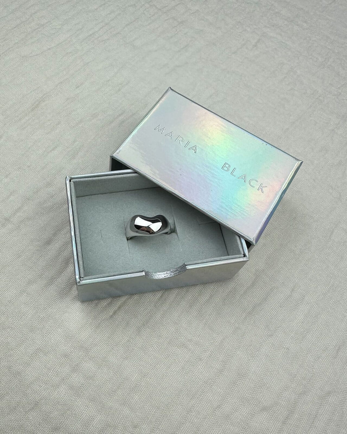 Maria Black Ring Tryvann - Silver