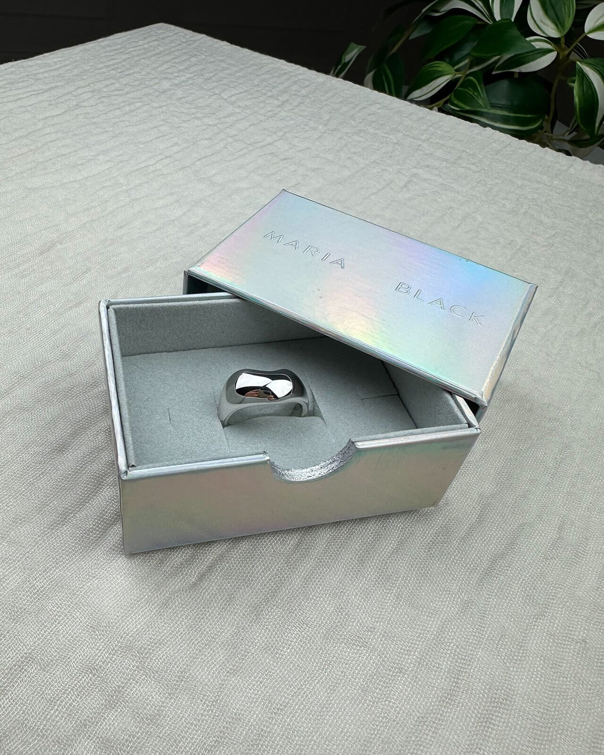 Maria Black Ring Tryvann - Silver