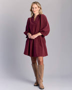 FLOYD Kjole Larina Babycord - Bordeaux