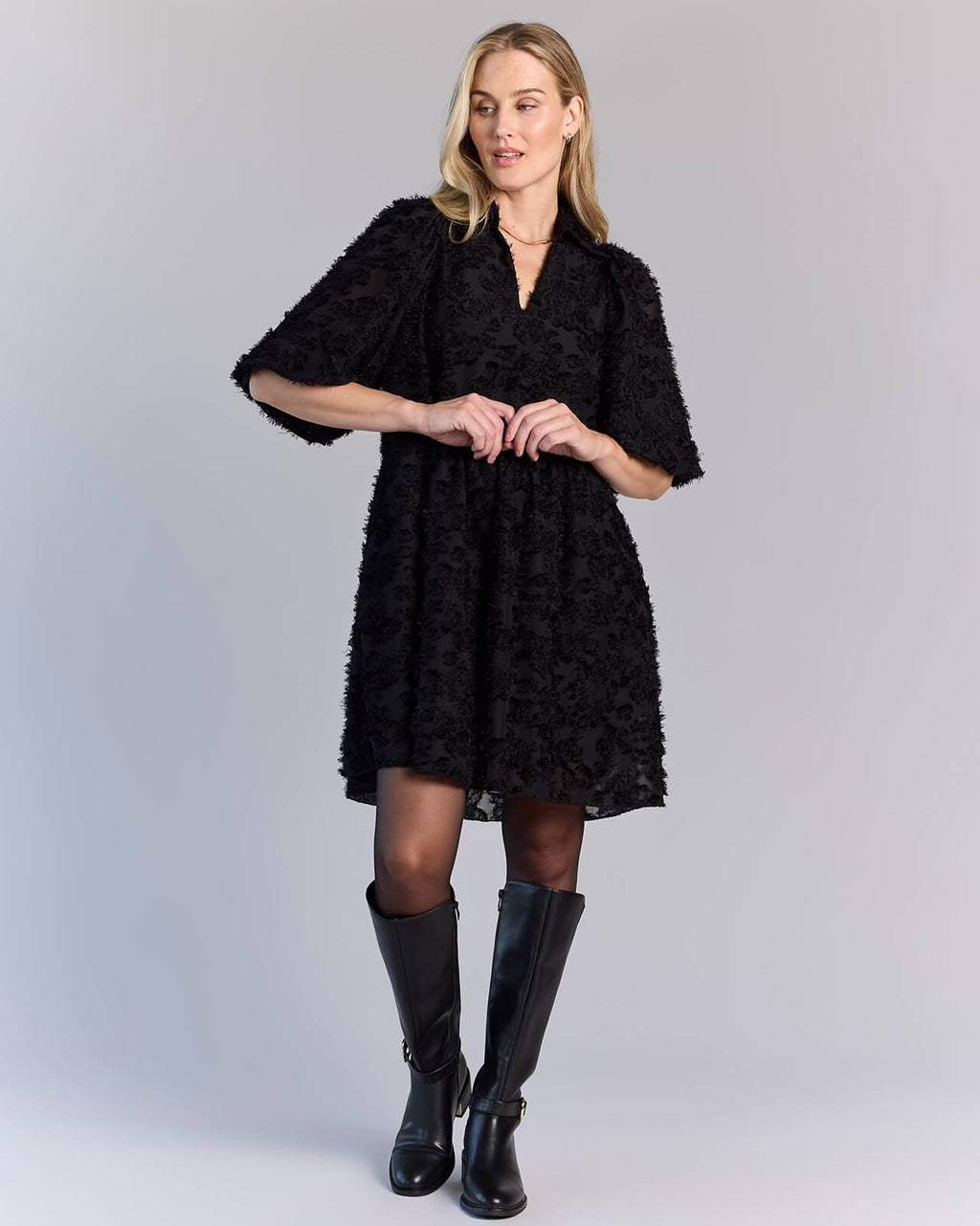 FLOYD Kjole Larina Floss - Black