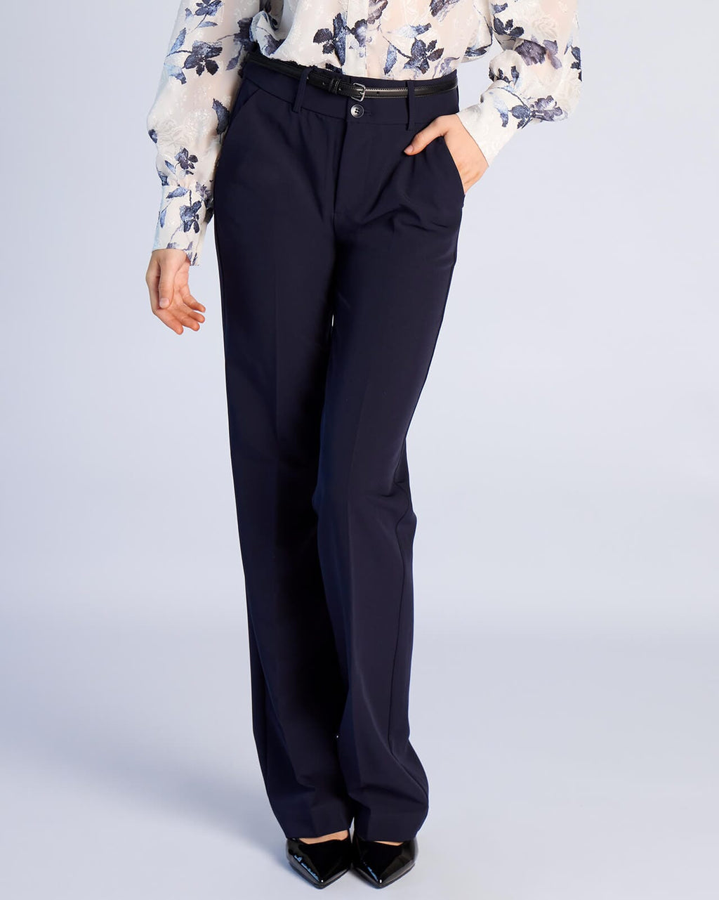 FLOYD Dressbukse Alana Straight YW24 - Navy