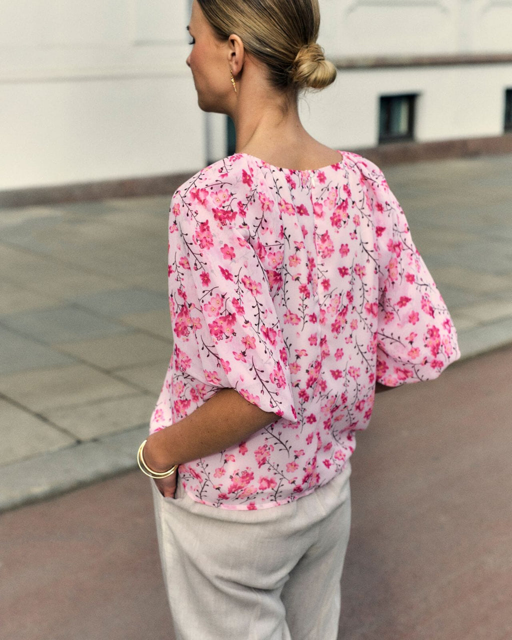 FLOYD Topp Lanisa Flower - Pink