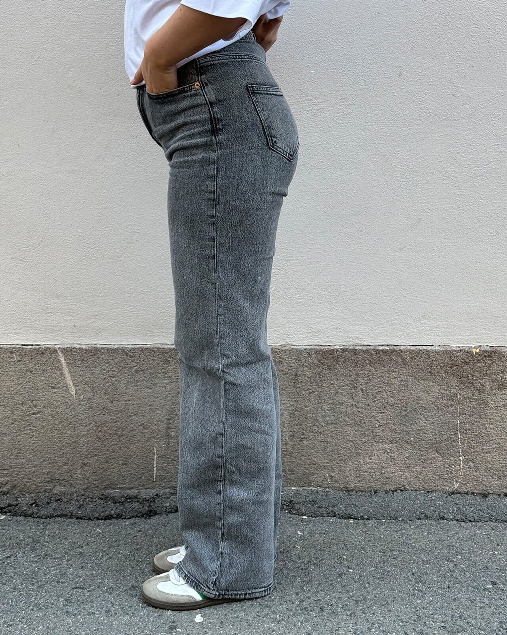VERO MODA Jeans Tessa HR Wide RA206 - Medium Grey Denim