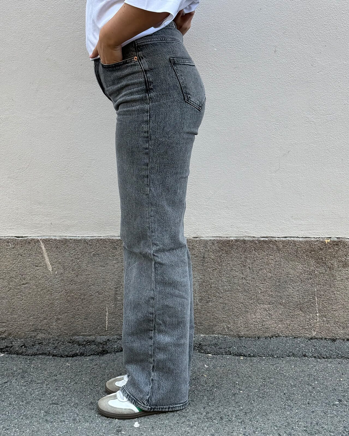 VERO MODA Jeans Tessa HR Wide RA206 - Medium Grey Denim