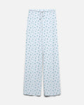 VERO MODA Bukse Esther AOP HW Loose - Ice Water/ Ditte Flower Blue Comb