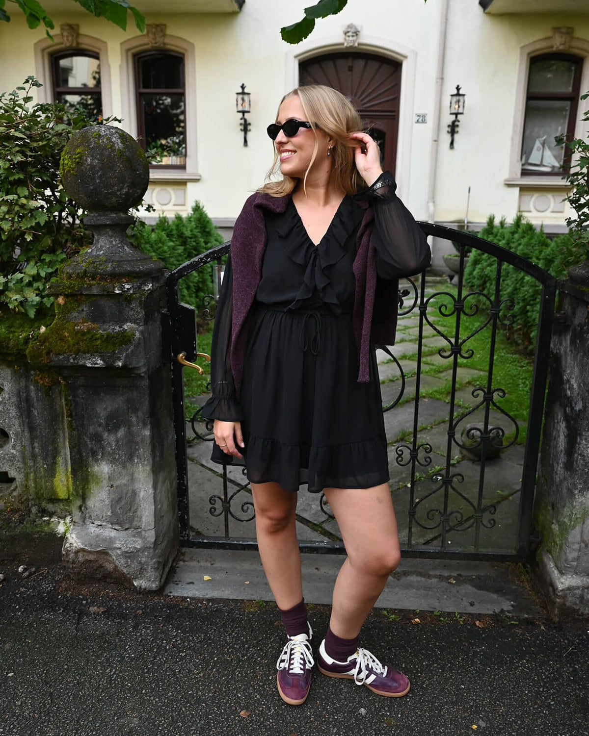 VERO MODA Kjole Dora LS Short - Black