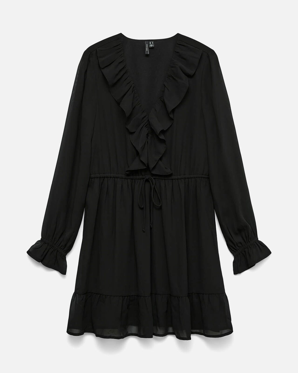 VERO MODA Kjole Dora LS Short - Black