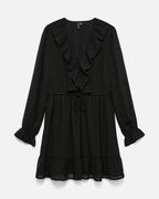 VERO MODA Kjole Dora LS Short - Black