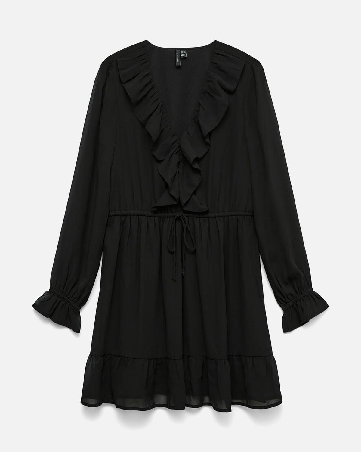 VERO MODA Kjole Dora LS Short - Black