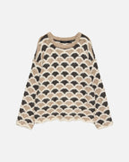 VERO MODA Strikkegenser Annabelle LS O-neck Pullover - Silver Mink/ Chocolate Torte/ Birch