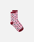 VERO MODA Sokker Elf Giftbox 4 pk Xmas - Chinese Red BOX 7