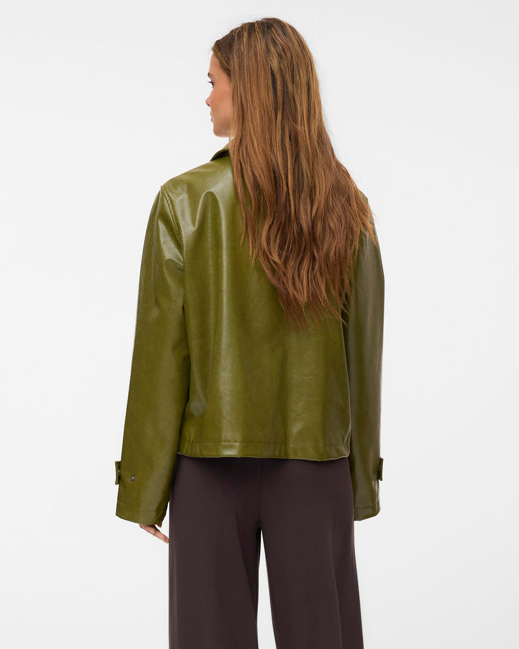 VERO MODA Skinnjakke Dash Short Coated - Sphagnum