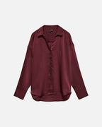 VERO MODA Satengskjorte Miro LS Shirt - Windsor Wine