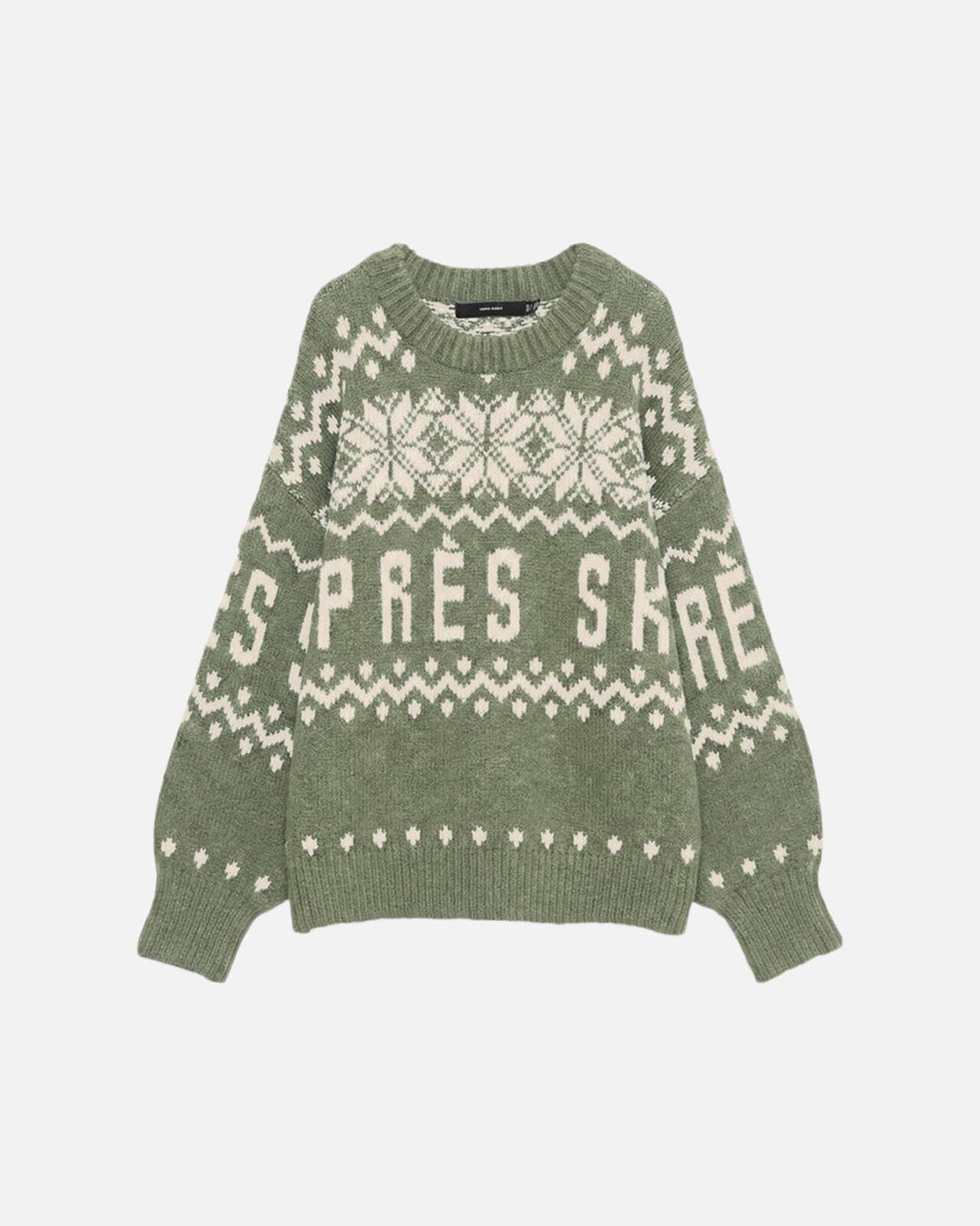 VERO MODA Strikkegenser Moritz LS O-neck - Oil Green/ Birch