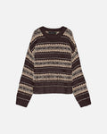 VERO MODA Strikkegenser Sola LS O-neck Pullover - Chocolate Torte Comb.