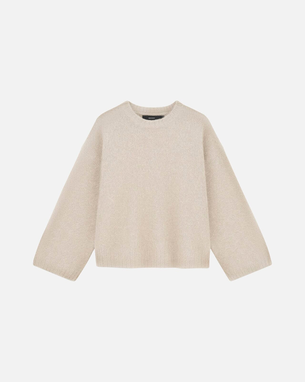 VERO MODA Strikkegenser Sage LS O-neck Pullover - Birch W. MELANGE