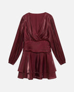 VERO MODA Kjole Polly LS Short - Biking Red