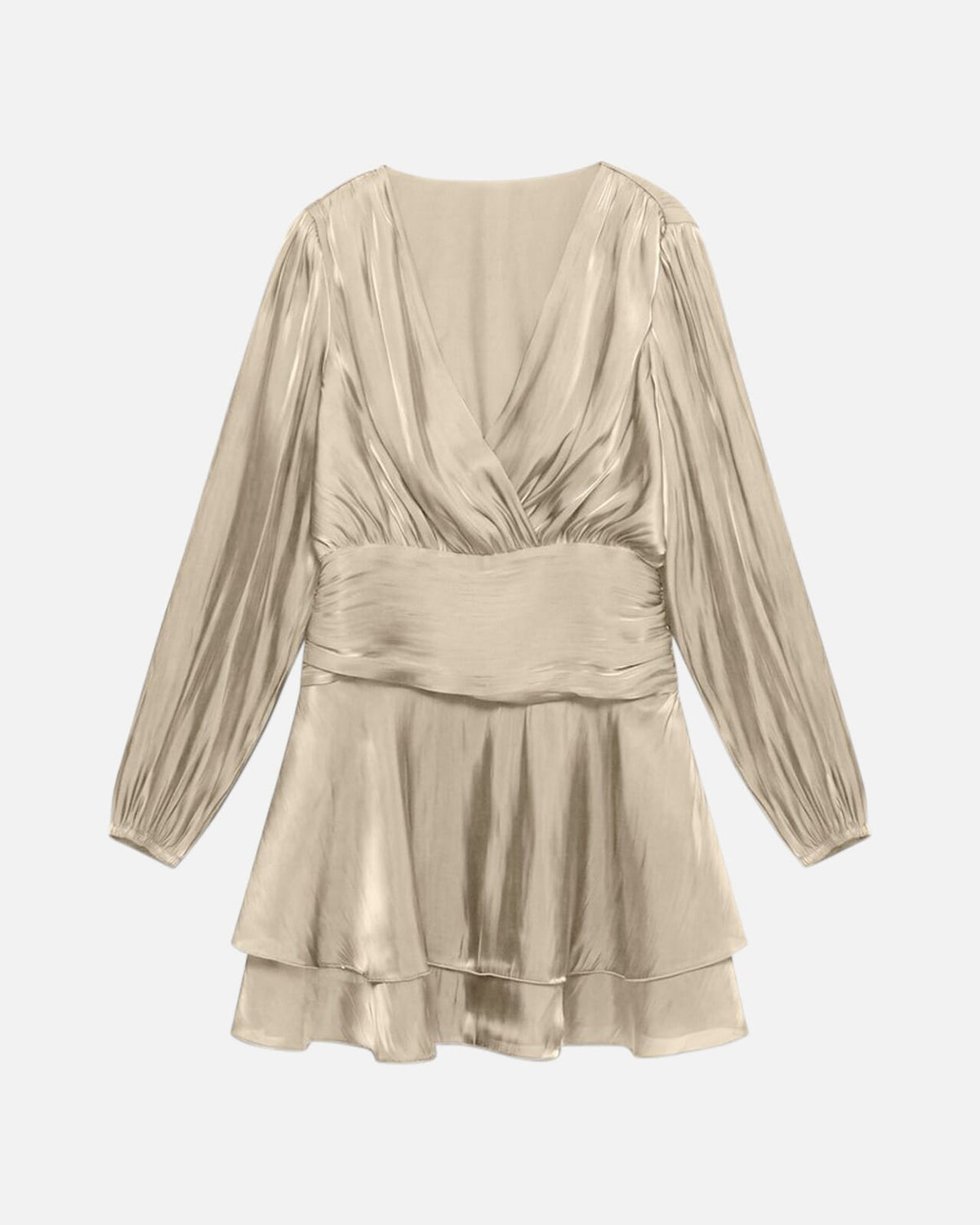 VERO MODA Kjole Polly LS Short - Fog