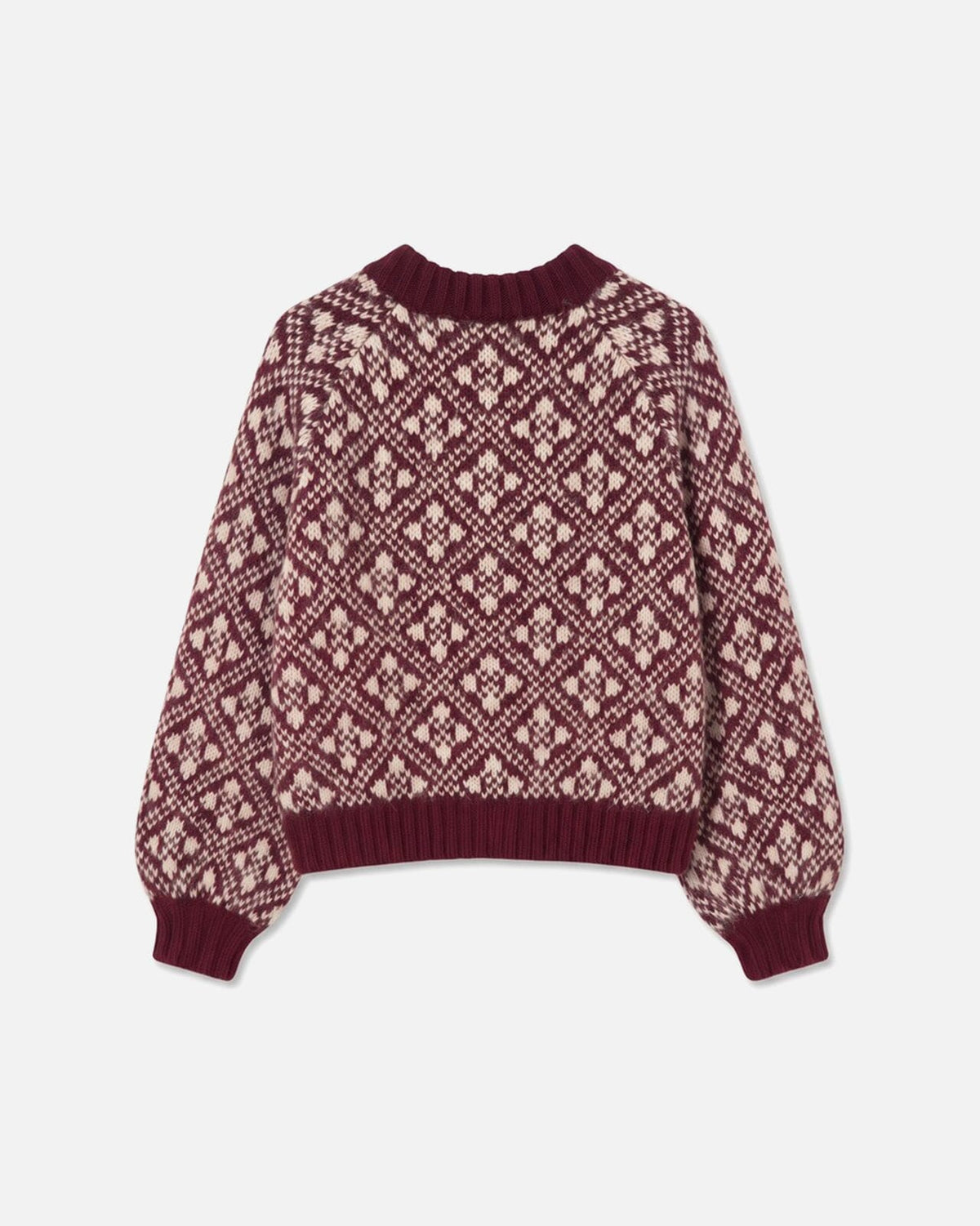 Vero Moda Cardigan Inga LS O-neck Zip - Tawny Port w. Birch