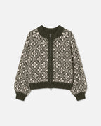 Vero Moda Cardigan Inga LS O-neck Zip - Forest Night w. Birch