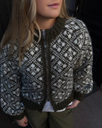 Vero Moda Cardigan Inga LS O-neck Zip - Forest Night w. Birch
